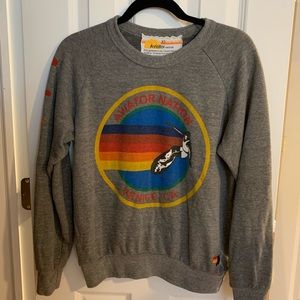 Aviator Nation Heather Grey Crewneck